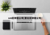 sm区块链公司[著名区块链公司]